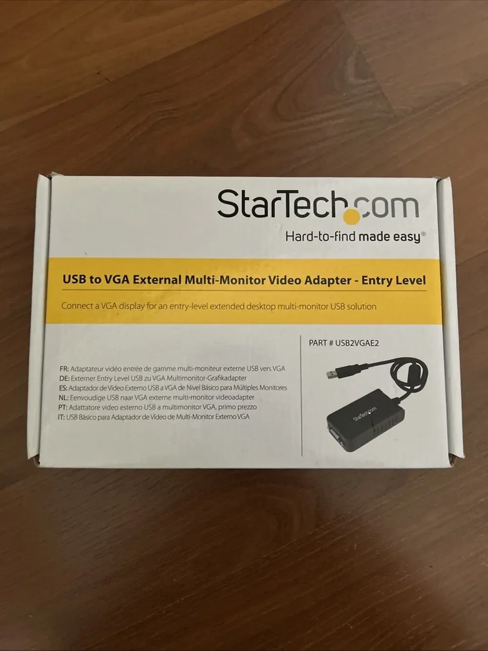 STARTECH USB TO VGA EXTERNAL VIDEO ADAPTER USB2VGAE2 ULE4-8